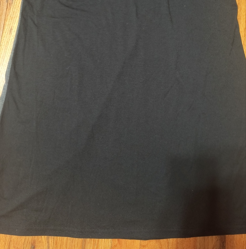 3/$10⭐ Shein color block t-shirt dress, women's large, green, gray, black - Picture 9 of 12